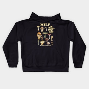 MILF Man I Love Fungi Dark Kids Hoodie